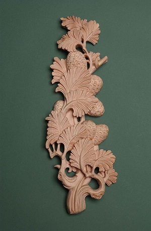 leaf-applique-wood-carving