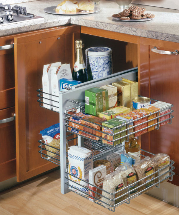 Corner Kitchen Cabinet Pull Out Storage, Kitchen Cupboard Organiser Uk